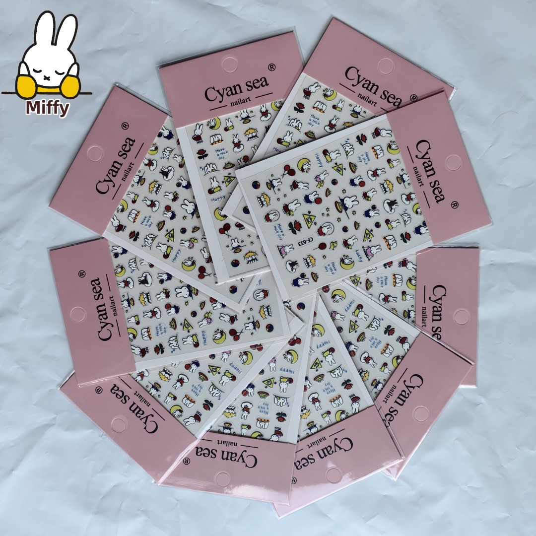 Fire Tablet Accessories - Adesivi per conigli Miffy Kawaii Adesivi