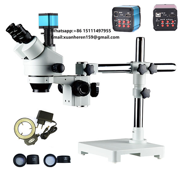 Mobile & Tablet Accessories - Microscopio Stereo Trinoculare con Zoom 3.5X