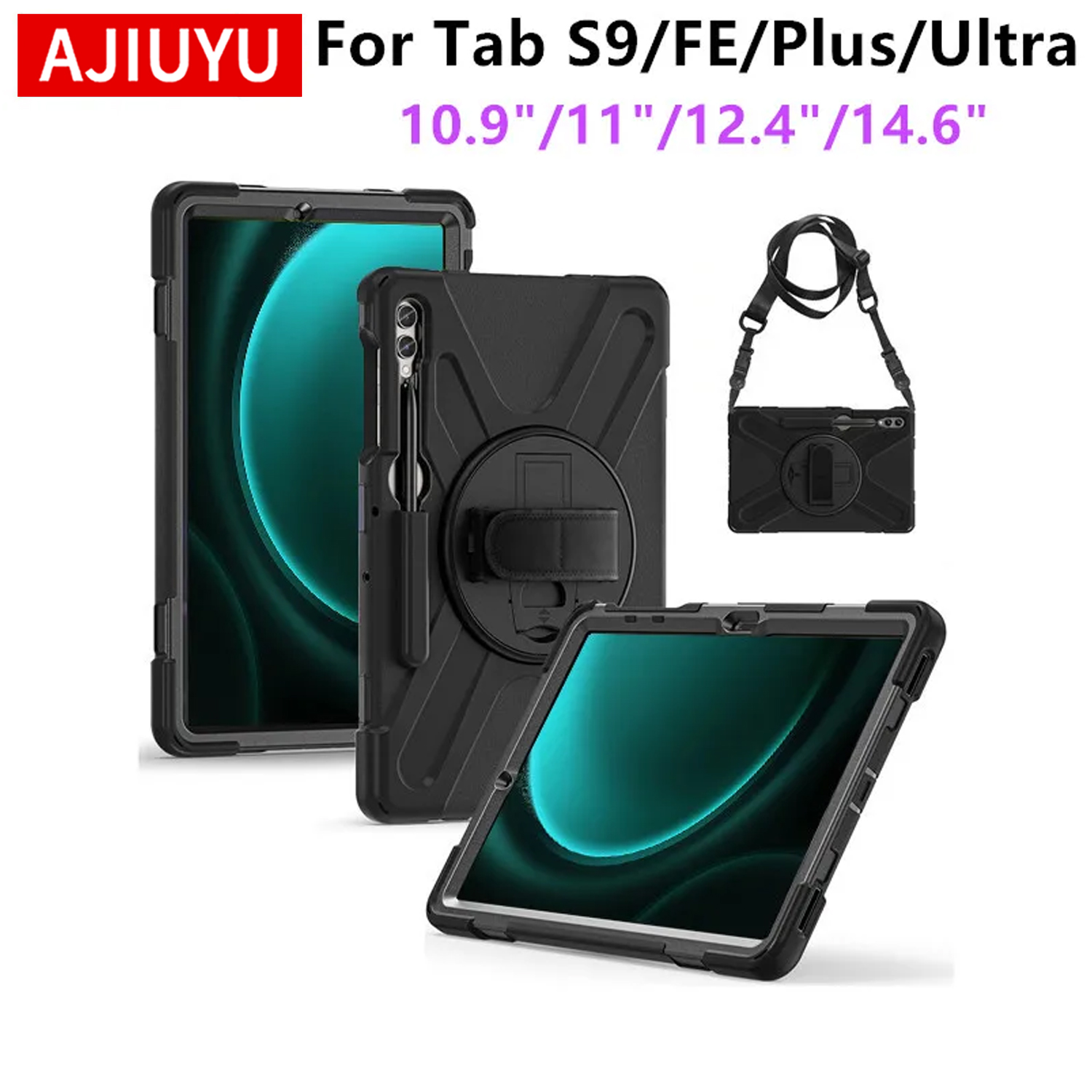 Tablet A9 Accessories - Custodia antiurto resistente per Samsung Galaxy
