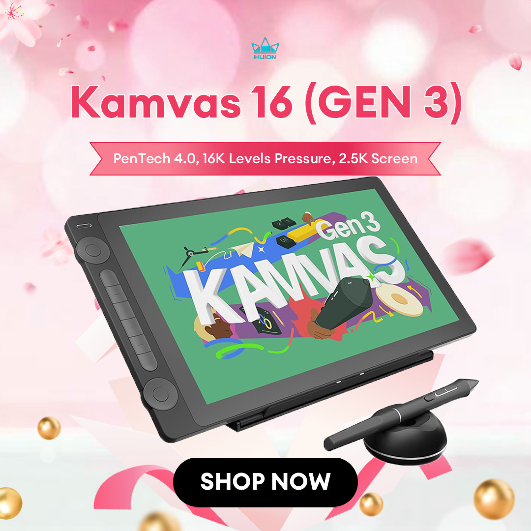 Graphic Tablet Accessories - Huion Kamvas 16 (Gen 3) Tavoletta