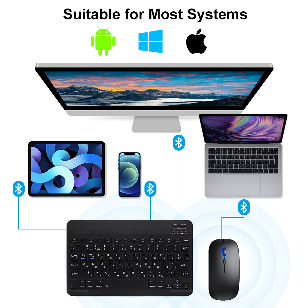 Tastiera e mouse Bluetooth per - Android Tablet Gaming Accessories recensione e prezzo